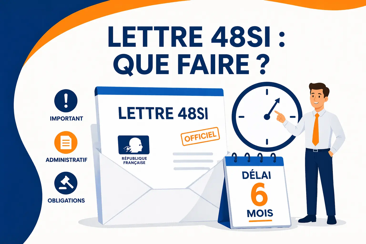 Conducteur découvrant les démarches après une lettre 48SI